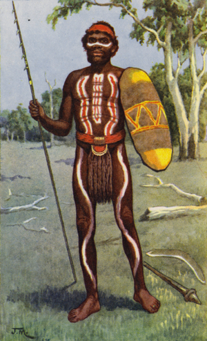 Australian aboriginal (colour litho)