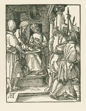 Pilate washing his hands, c.1509 (woodcut)