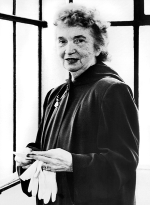 Margaret Sanger, 1947 (b/w photo)