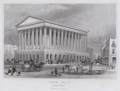 Town Hall, Birmingham (engraving)