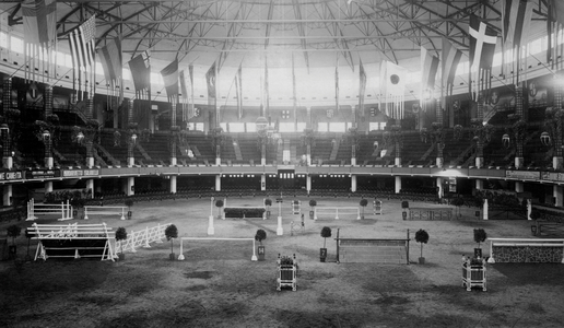 Expo 1906, Milan, Palazzo Dello Sport, Horse Show (b/w photo)