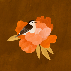 Bird and peony, 2021