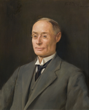 Portrait of F.H. Webb, long-serving employee of the Wills company, 1926 (oil on canvas)