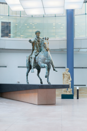 Equestrian statue of Marcus Aurelius, 175 AD (bronze)