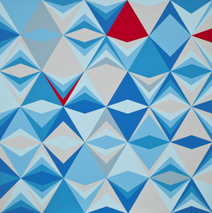 Mask and Song Lines, 2012 (acrylic on canvas)