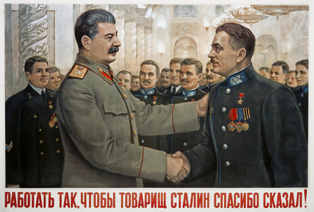 Stalin and Voroshilov, 1949 (poster)