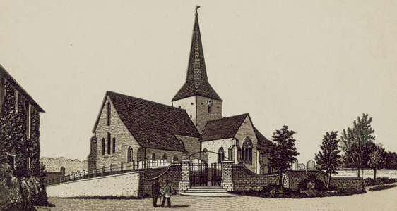 Harting Church (litho)