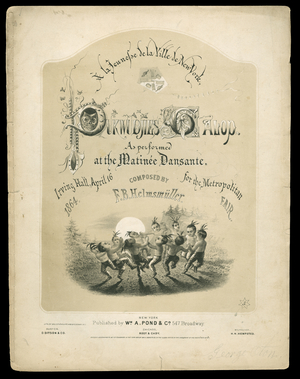 Pukwudjies Galops, 1864 (print)