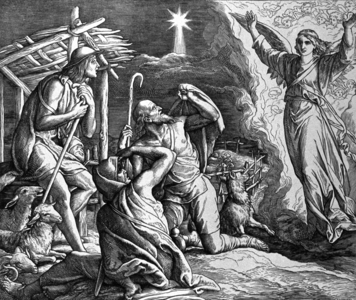 The Annunciation to the Shepherds, 1860 (engraving)