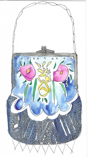Beaded purse