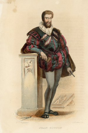 Jean Goujon (coloured engraving)