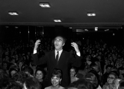 Michel Piccoli at the Premiere of the film "Who's Afraid of Virginia Woolf ?", 14 February 1967 (photo)