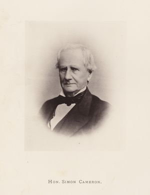 Prominent Pennsylvanians: Hon Simon Cameron (b/w photo)