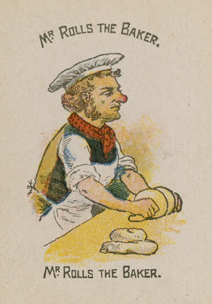 Mr Rolls the Baker (colour litho)
