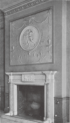 At 43 Portland Place, London (b/w photo)