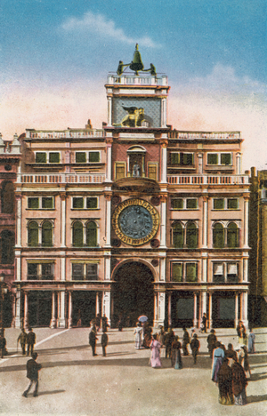 Venezia/Venice: Torre Dell'Orologio (coloured photo)