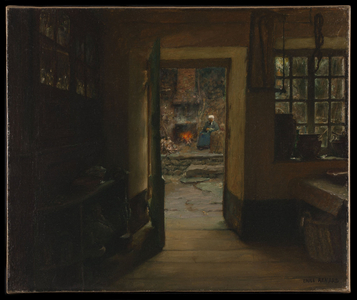 Flemish interior, 1912 (oil on canvas)