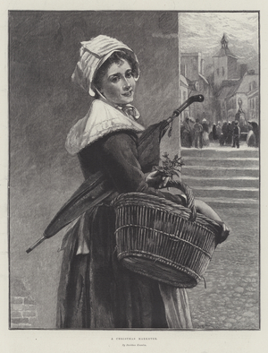 A Christmas Marketer (engraving)