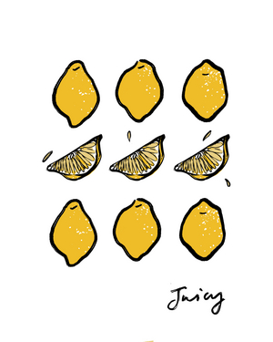 Juicy Lemons, 2022, (digital painting)