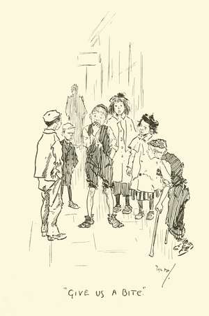 Illustration for Phil May's Gutter-Snipes (lithograph)