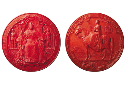 Fourth Great Seal of Queen Victoria, c.1900 (wax)