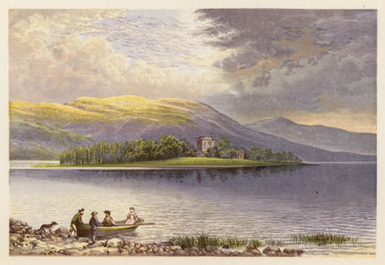 Scottish Loch Scenery: Loch Leven (colour litho)