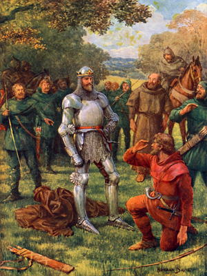 "The King! The King!" (colour litho)