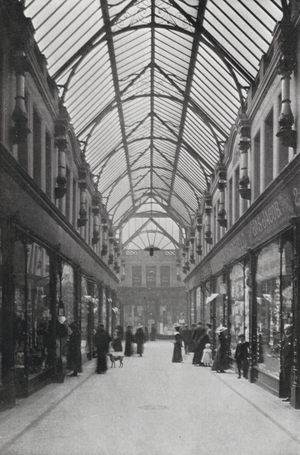 Leeds: The Victoria Arcade (b/w photo)