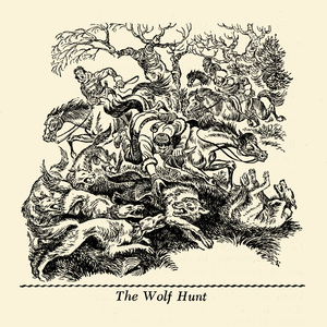 Wolf hunt, illustration for War and Peace by Tolstoy (pen)