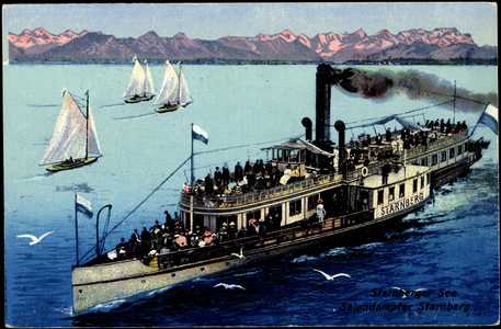Artist Steamer Starnberg on Lake Starnberg