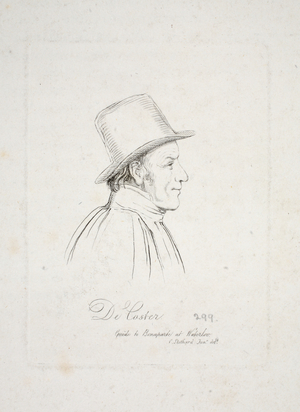 De Coster, guide to Bonaparte at Waterloo (engraving)