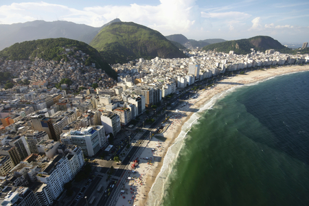 Brazil, Aerial view of coastline, Rio de Janeiro (photo)