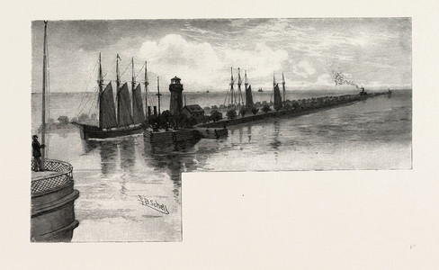 The St. Clair Canal , Canada, Nineteenth Century Engraving