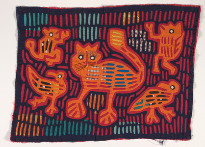 Shirt panel (mola), Kuna People, San Blas Islands, c.1950s (appliqued cotton)