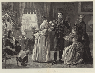 His First Levee (engraving)