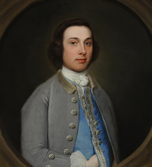 An Unknown Gentleman in a Grey Coat and Light Blue Waistcoat