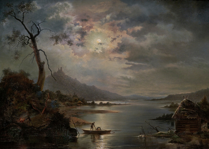 Landscape with River, 1880 (oil on canvas)