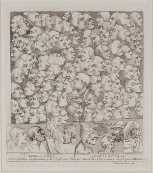 Characters and Caricatures, 1743 (engraving)