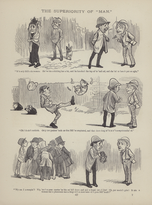 Page from The British Working Man or One Who Does Not Believe In Him (engraving)