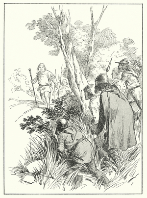 Merrie England: Waited in ambush for them (litho)