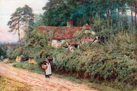 The Basket Woman (colour litho)