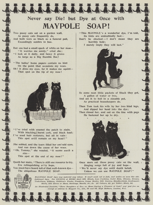 Advertisement, Maypole Soap (engraving)