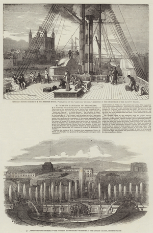 Cambon's Panorama of Versailles (engraving)