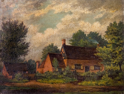 John Lenney's near Eastern Green, Coventry, c.1900 (oil on board)