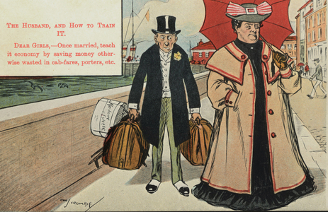 The Trained Husband (colour litho)