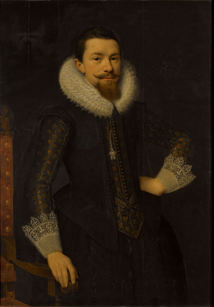 Portrait of Pieter Boudaen Courten, 1619 (oil on panel)