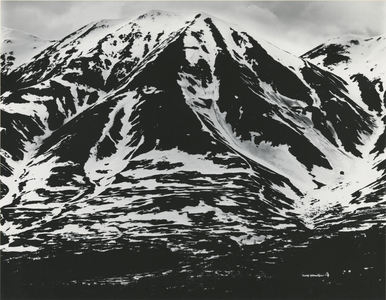 Mountains and Snow, Alaska, 1973 (silver gelatin print)