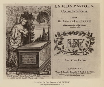 La Fida Pastora, 1658 (litho)