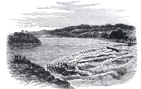 The seventh cataract, Boyoma Falls, formerly Stanley falls, 1873