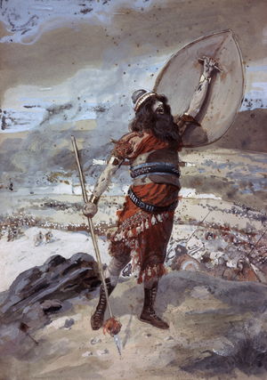 Joshua Gives the Signal for the Attack (w/c on paper)